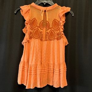 Free People Ruffle Sheer Tank